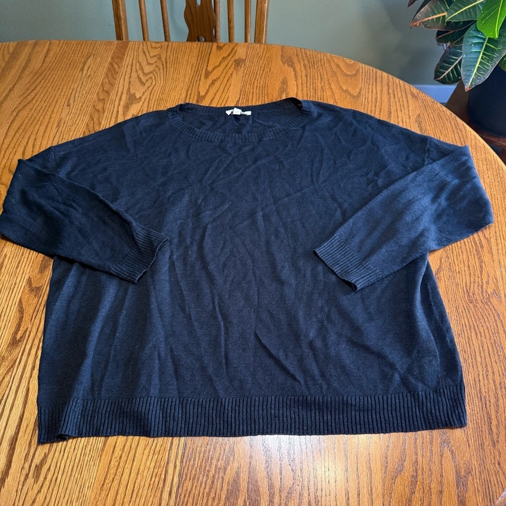 Eileen Fisher Sweater Size Medium 100% Organic Linen